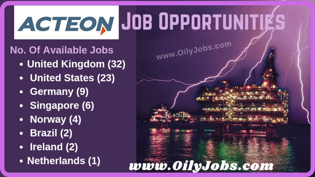 Acteon Job Opportunities
