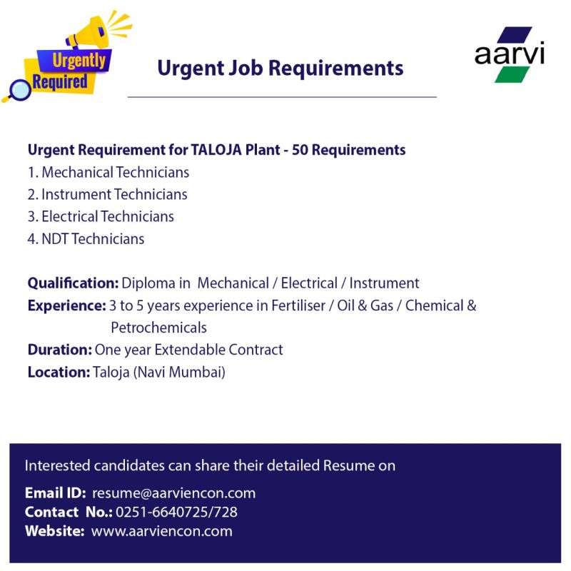 Mechanical Instrument Electrical NDT Technicians Jobs energy sector