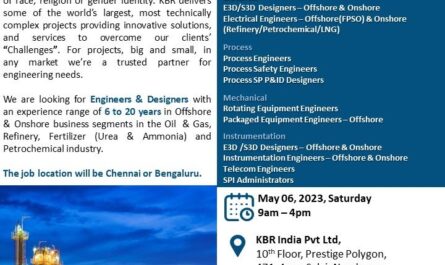 KBR Offshore & Onshore Jobs in India