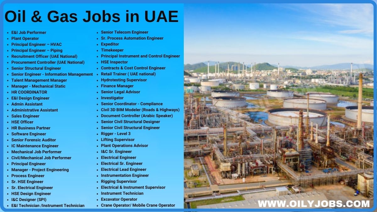 Oil & Gas Jobs in UAE