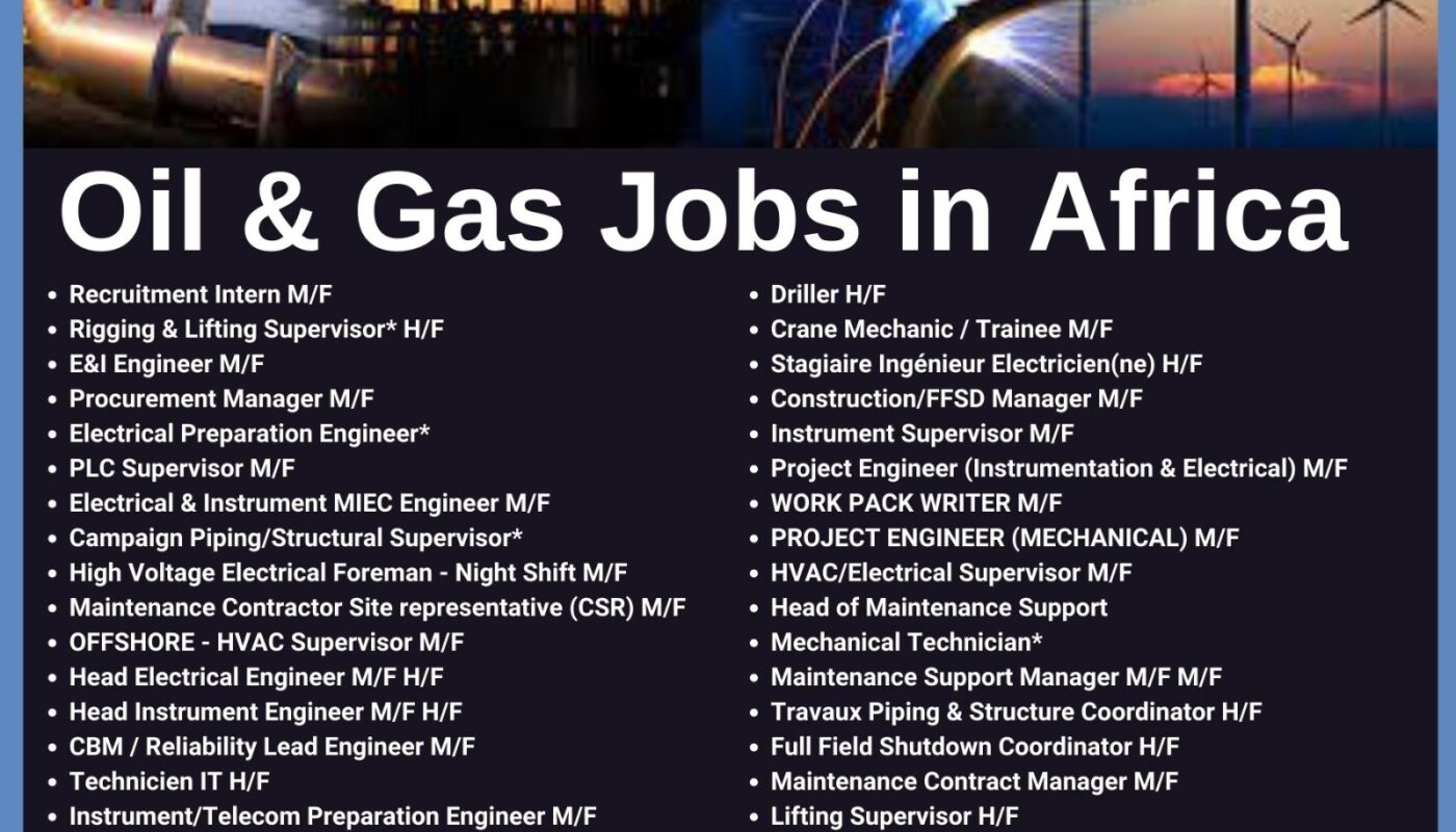 Oil & Gas Jobs in Africa