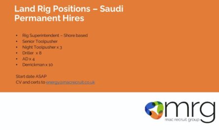 Land Rig Jobs Saudi Arabia