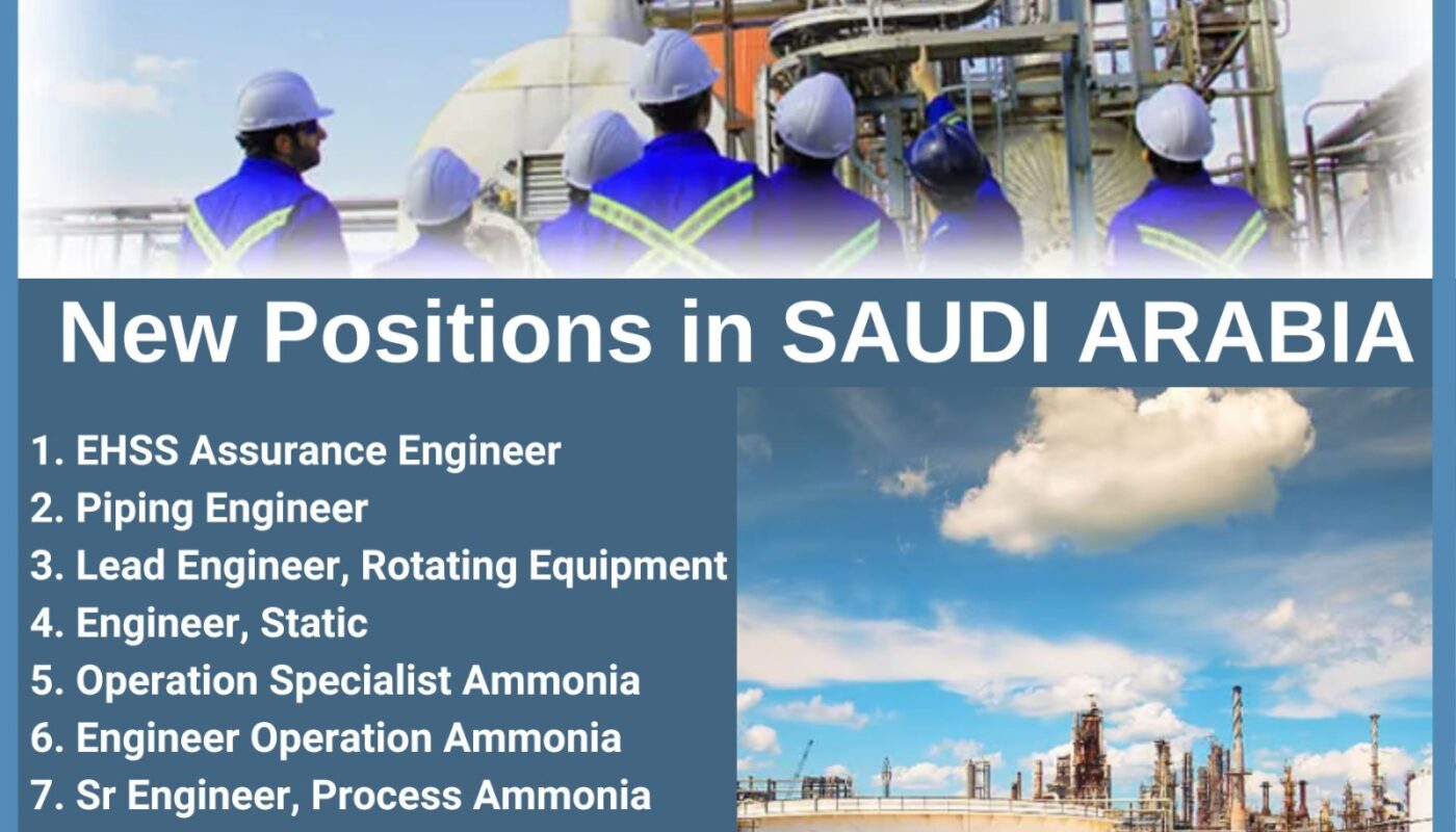 Petrochemical Refinery Plant Jobs Saudi Arabia