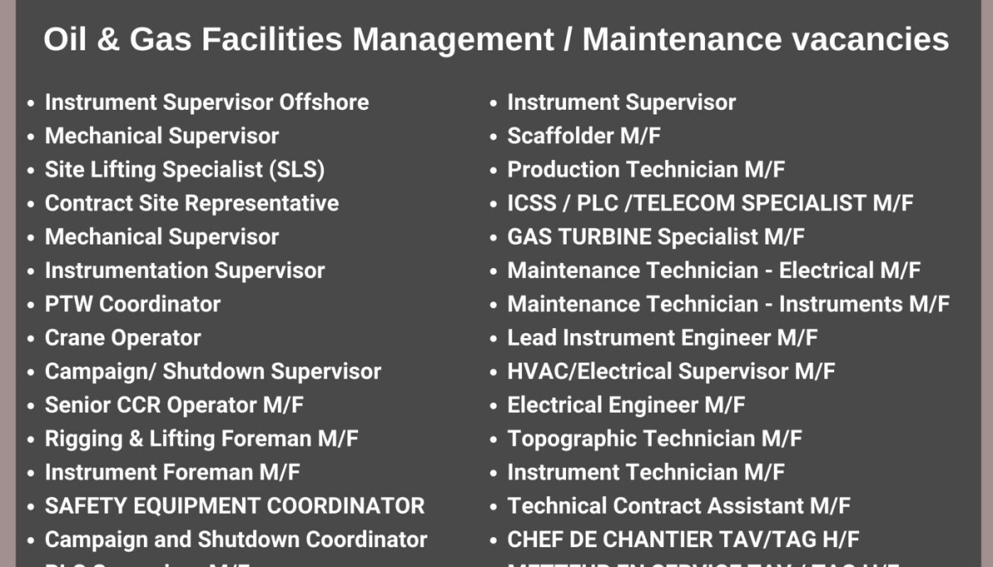 Oil & Gas Maintenance vacancies