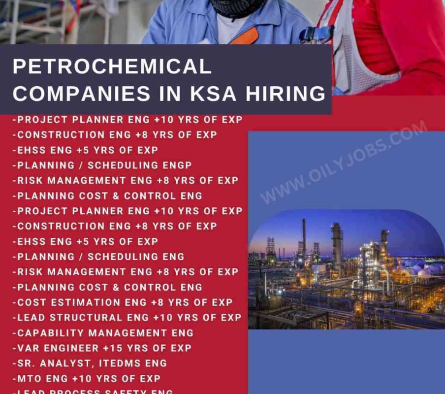 Petrochemical Companies Jobs in KSA