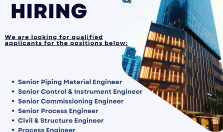 TOYO ENGINEERING Process Instrument Civil & Structure Engineer Jobs