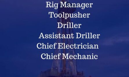 Toolpusher Driller Chief Electrician Mechanic Jobs