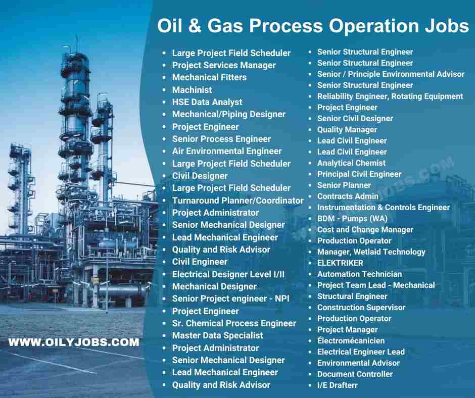 Oil & Gas Process Operation Jobs