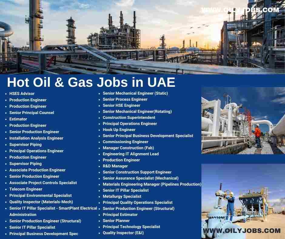 Hot Oil & Gas Jobs in UAE