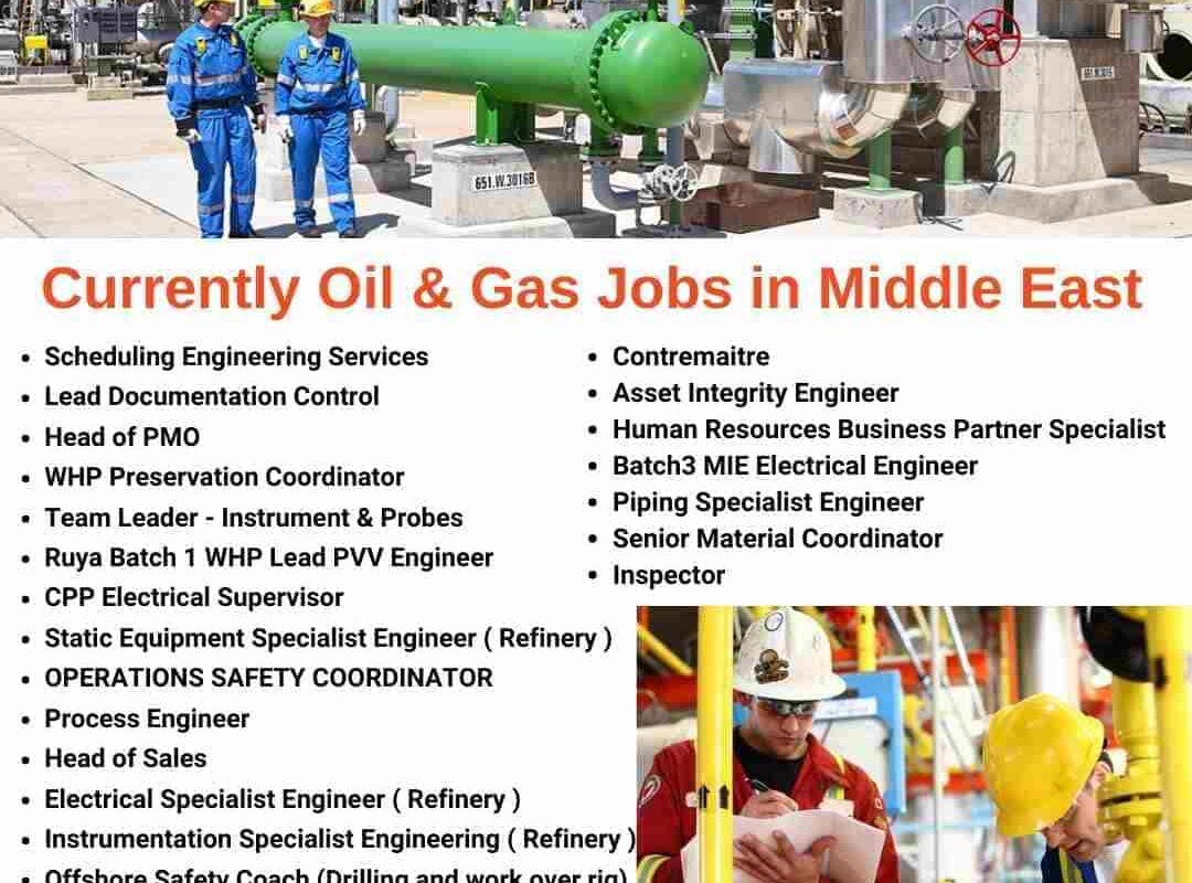 Oil & Gas Jobs in Middle East Qatar UAE Saudi Arabia