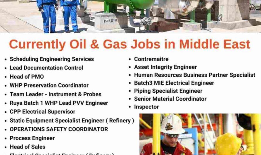 Oil & Gas Jobs in Middle East Qatar UAE Saudi Arabia