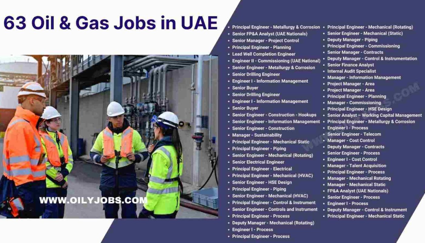 63 Oil & Gas Jobs in UAE