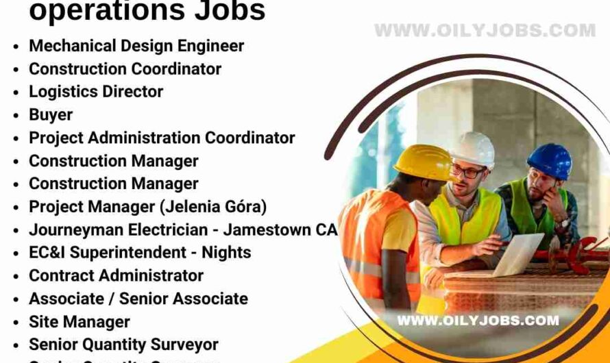 Infrastructure engineering construction operations Jobs