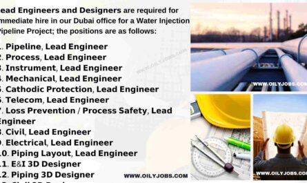 Water Pipeline Project Designers and Engineers Jobs UAE