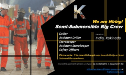 Rig Crews Semi-Submersible Jobs India