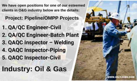 Oil & Gas Pipeline Projects Jobs Saudi Arabia