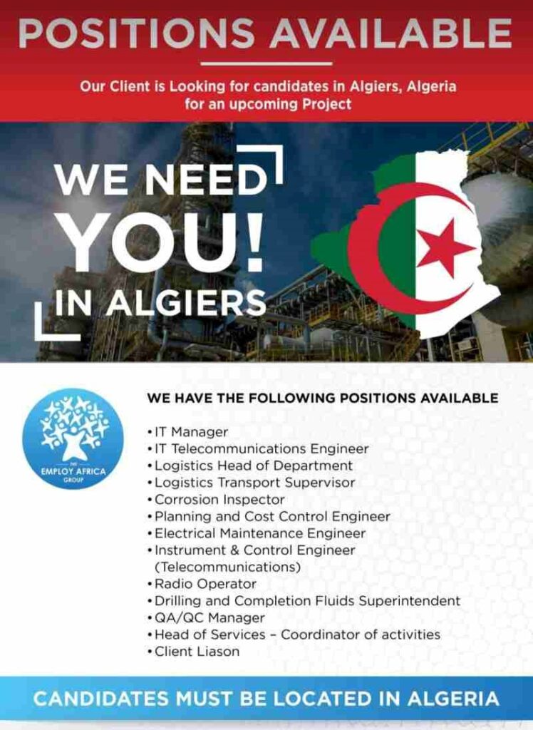 Gas Project in Algeria Jobs