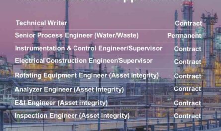 Singapore Downstream and water waste industry Jobs