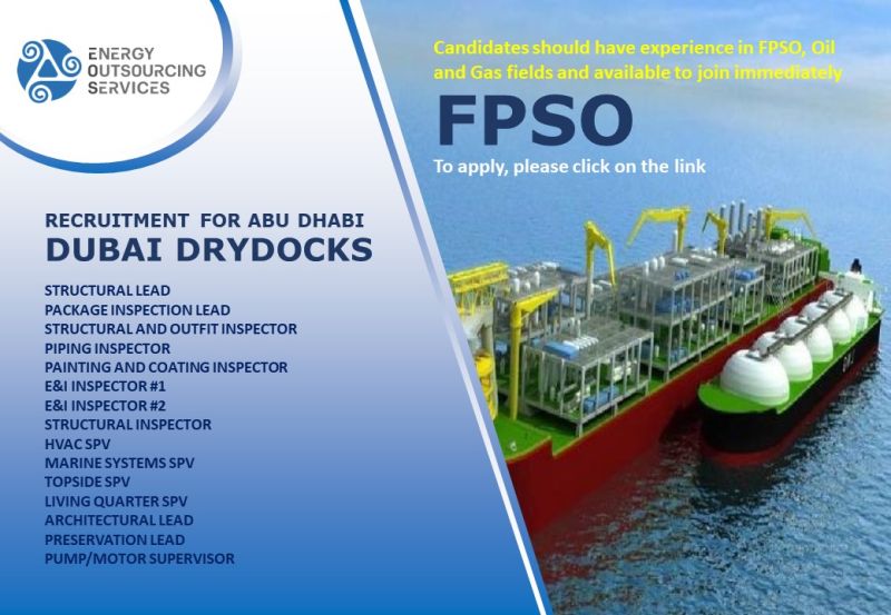 DUBAI DRYDOCKS FPSO JOBS