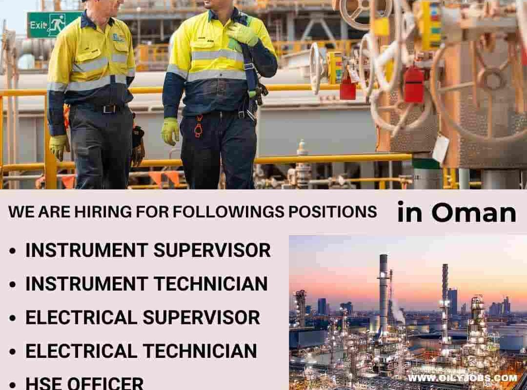 Instrument Electrical Supervisor Technician HSE Officer Jobs in Oman