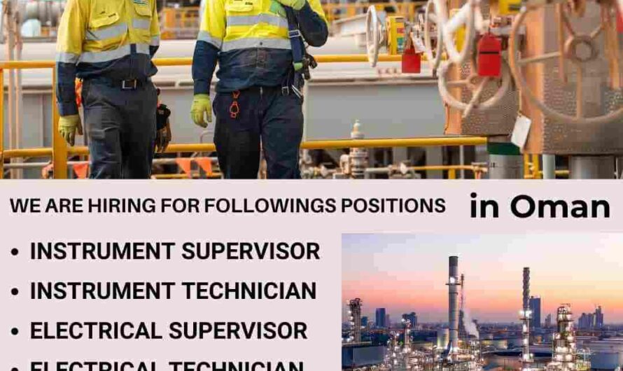 Instrument Electrical Supervisor Technician HSE Officer Jobs in Oman