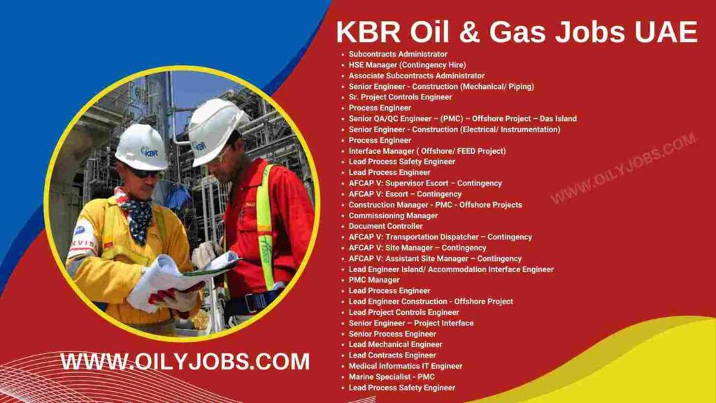 KBR Oil & Gas Jobs in UAE