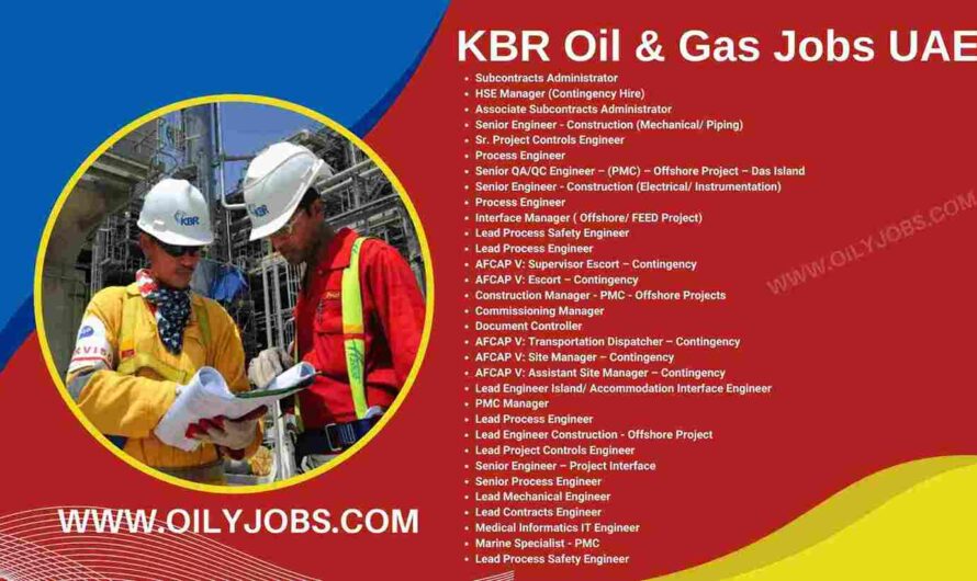 KBR Oil & Gas Jobs in UAE