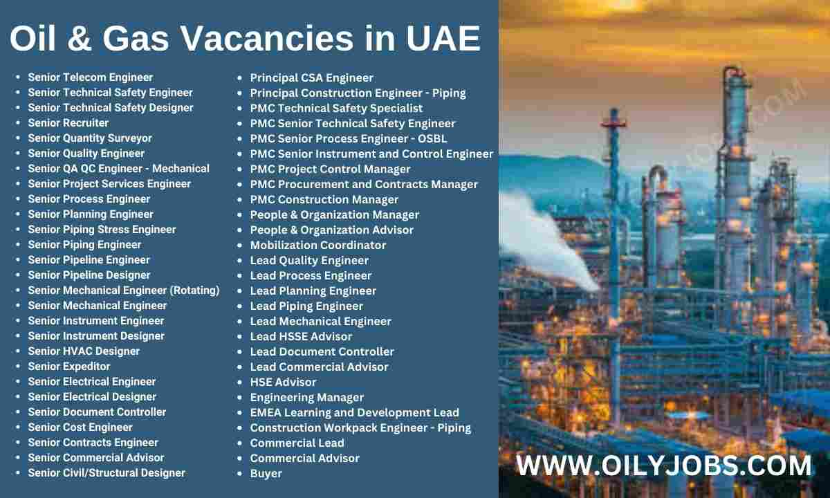 Oil & Gas Vacancies in UAE