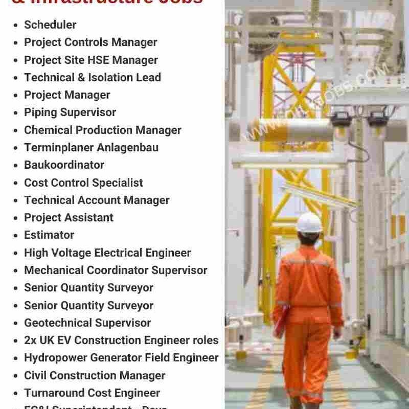 Oil and Gas Construction & Infrastructure Jobs