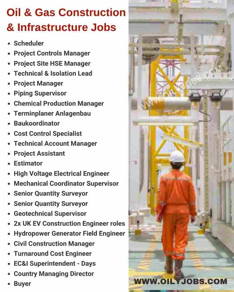 Oil and Gas Construction & Infrastructure Jobs