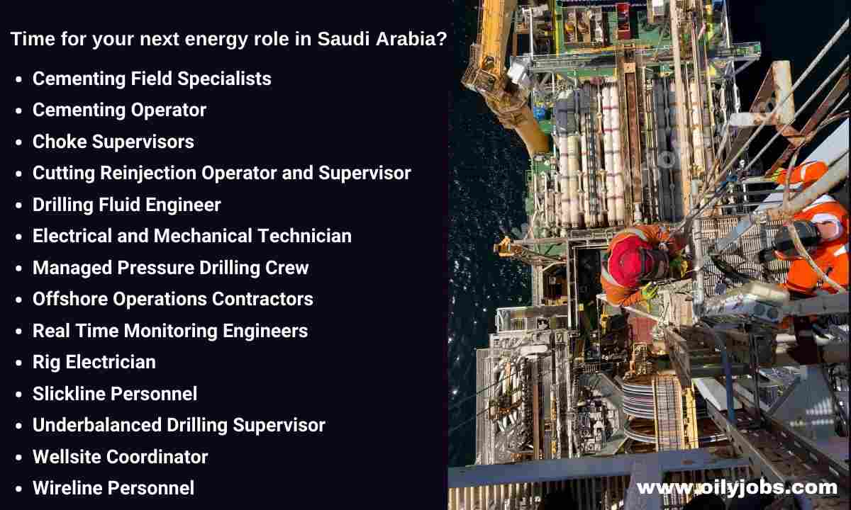 VISUNA Oil & Gas Jobs in Saudi Arabia