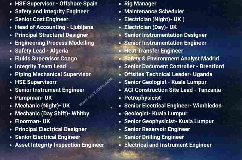 WRS oil and gas opportunities