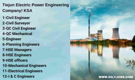 Tiejun Electric Power Engineering Company Jobs in KSA