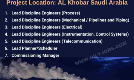 Oil & Gas Industry Process Mechanical Electrical Instrument Jobs Saudi Arabia