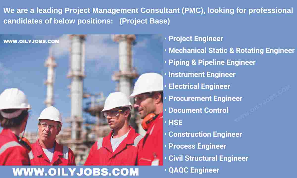 PMC Project Engineers Jobs