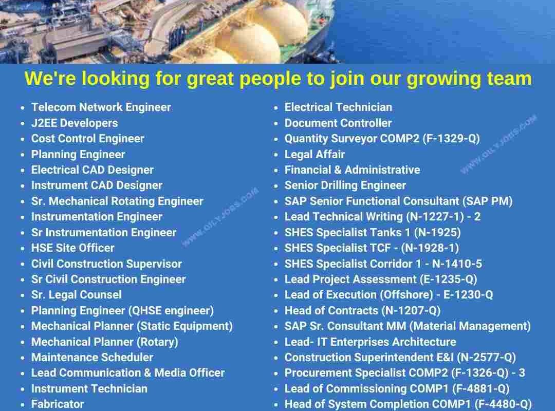 Oil & Gas Technical Services Jobs in Qatar