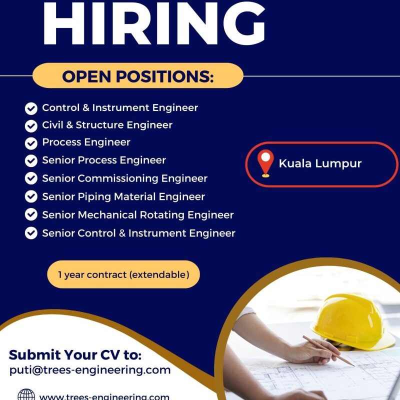 Kuala Lumpur Instrument Civil & Structure Process Mechanical Engineer Jobs