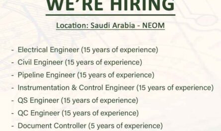 Electrical Instrument Civil Pipeline Engineer Document Controller Jobs in Saudi Arabia