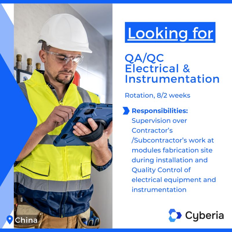 56/14 Rotational QA/QC Electrical & Instrument Job