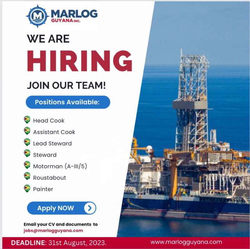 Offshore Drilling Crew Jobs Guyana