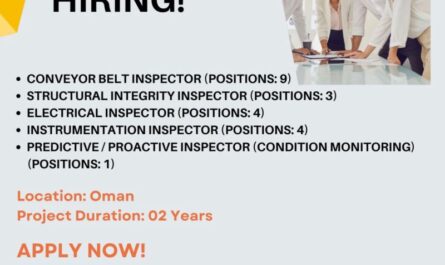 Oman Electrical Instrument Conveyor Belt Inspector Jobs