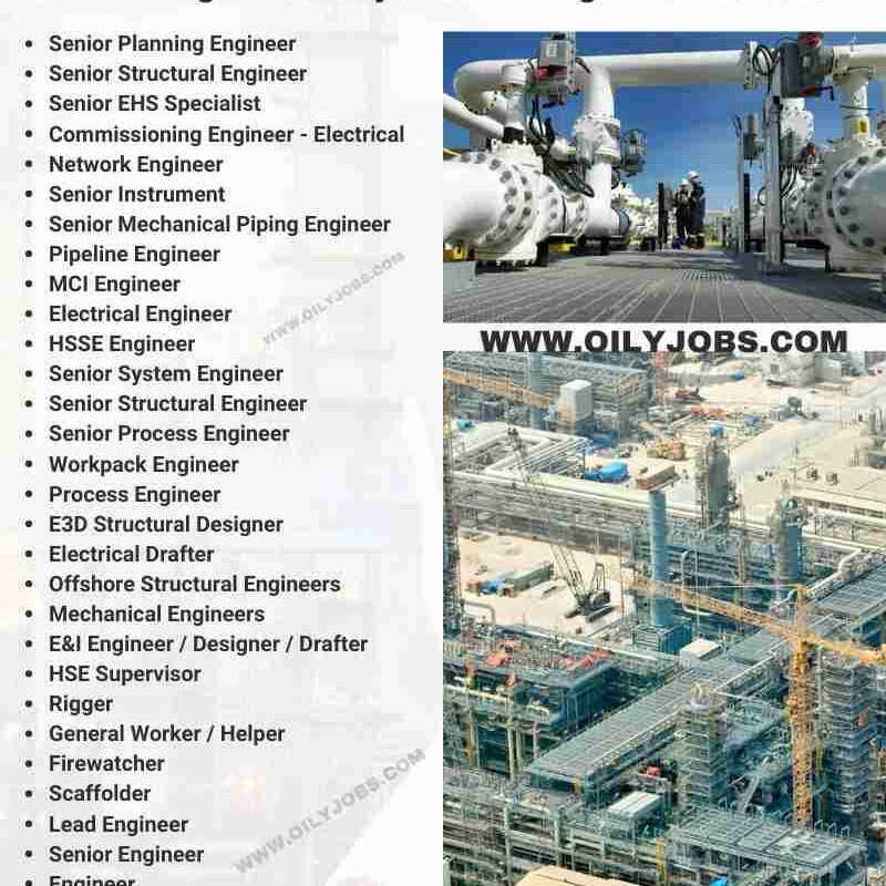 Oil & Gas Electrical Instrument Telecom Mechanical Piping Commissioning Engineer Jobs