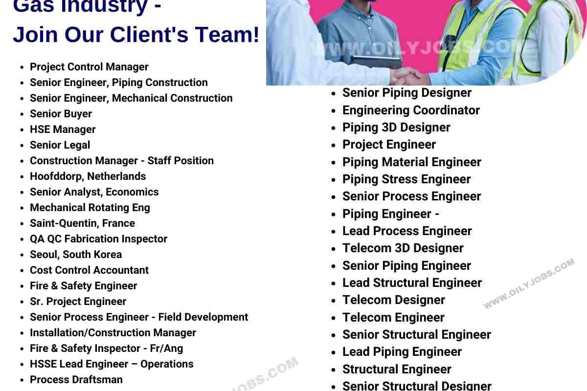 Oil & Gas Industry Vacancies