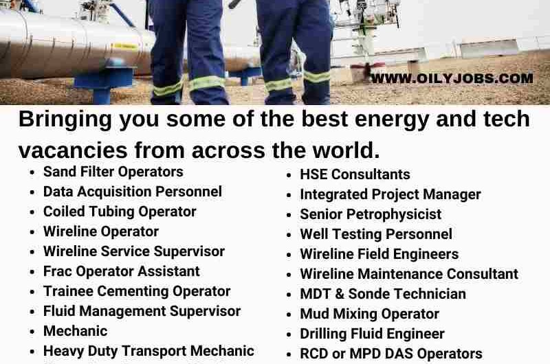 Upstream Oilfield & Energy Vacancies