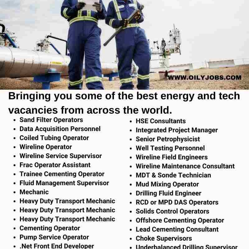 Upstream Oilfield & Energy Vacancies