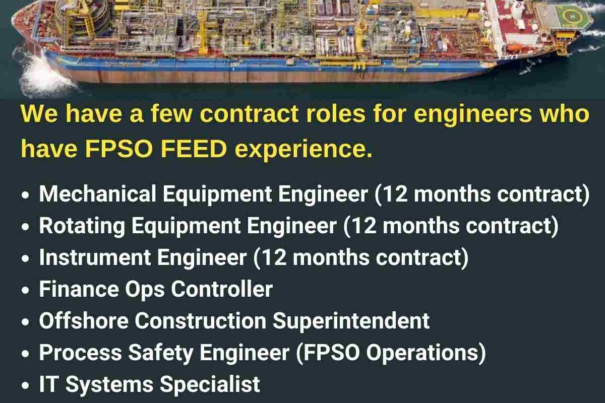 Offshore FPSO Vacancies Malaysia