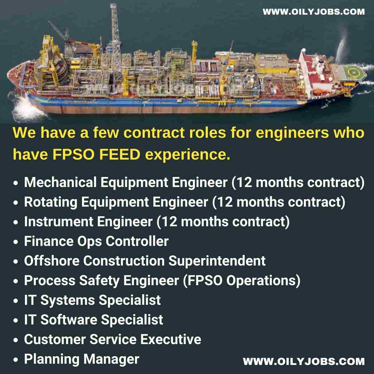 Offshore FPSO Vacancies Malaysia