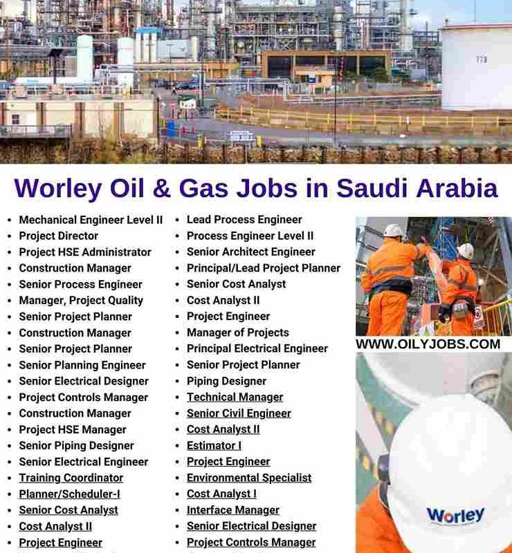 Worley Oil & Gas Jobs in Saudi Arabia