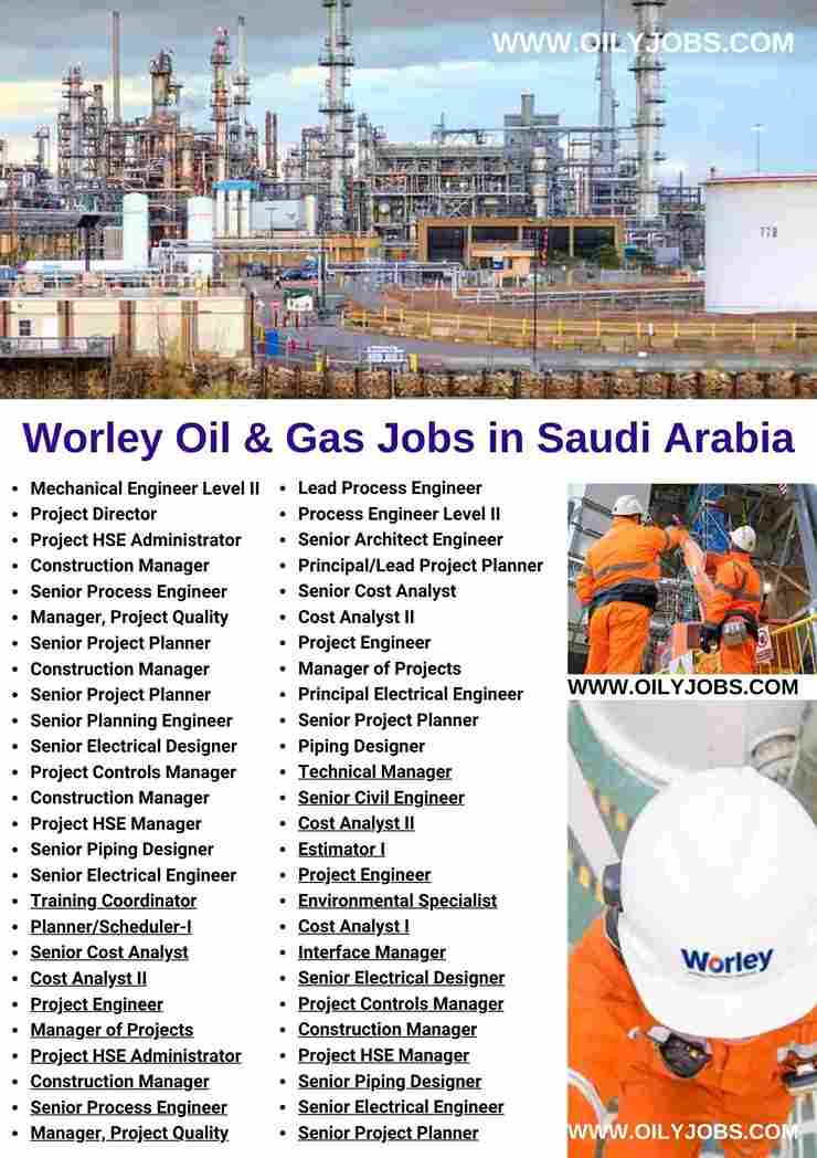 Worley Oil & Gas Jobs in Saudi Arabia