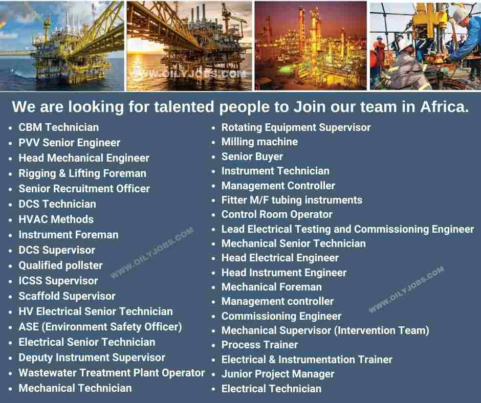 Oil & Gas Vacancies in Africa